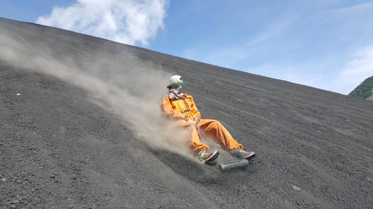 Volcano boarding at Cerro Negro