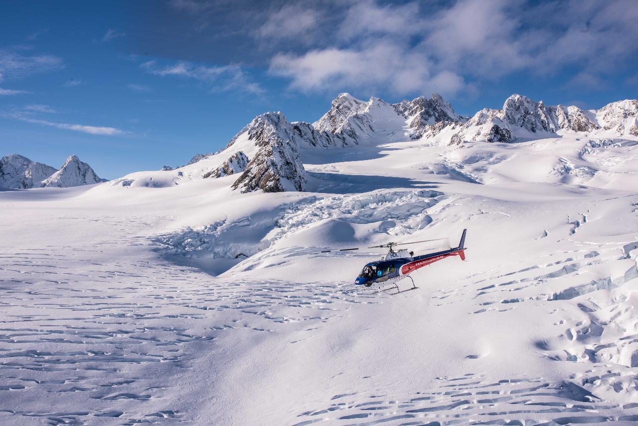 Snow lands on top