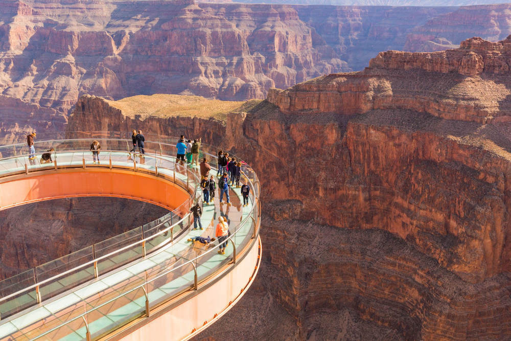 Grand Canyon West Rim Day Tour and Hoover Dam Photo Stop with Skywalk and Lunch (CHD)