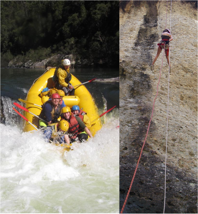 DOUBLE RUSH - Whitewater Rafting and Abseiling - day trip - Including Meals & Transfers