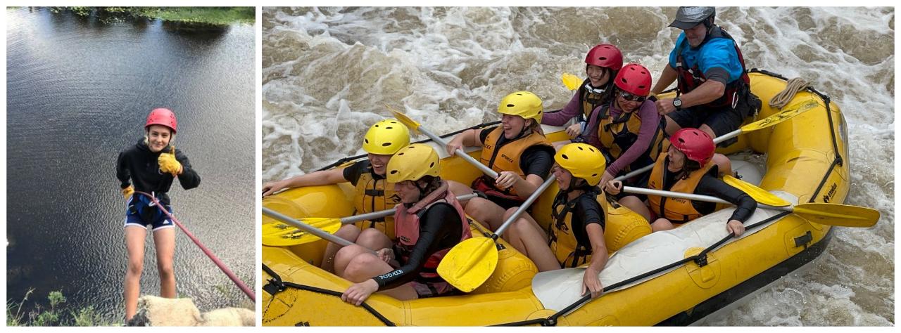 Family DOUBLE RUSH - Whitewater Rafting and Abseiling - DAY TRIP - Includes Meals
