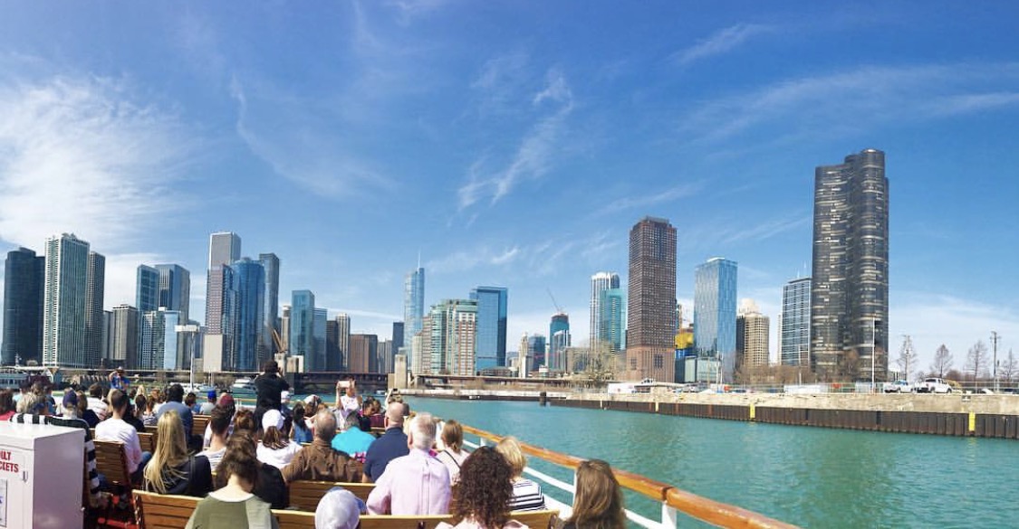 Chicago Views by Air & Sea Shoreline Architectural River Cruise and