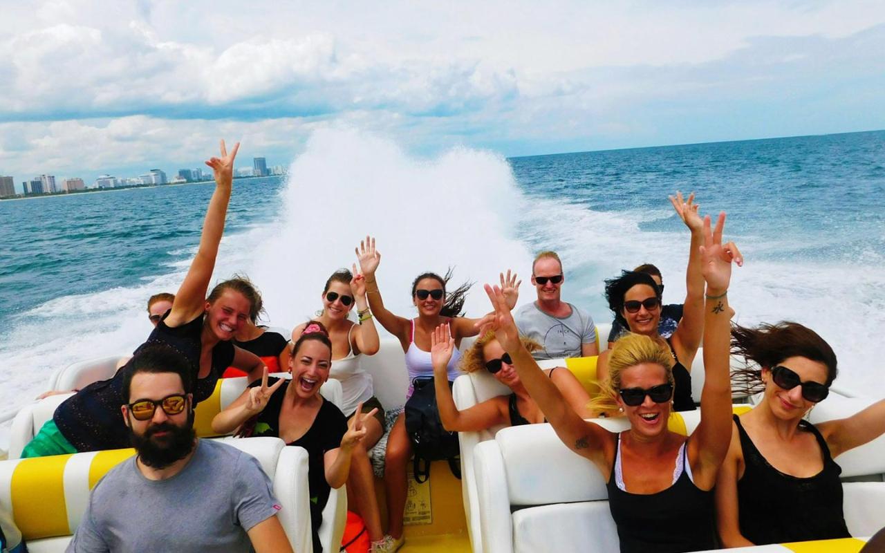 Miami Stadtrundfahrt inklusive Speedbootstour auf Deutsch