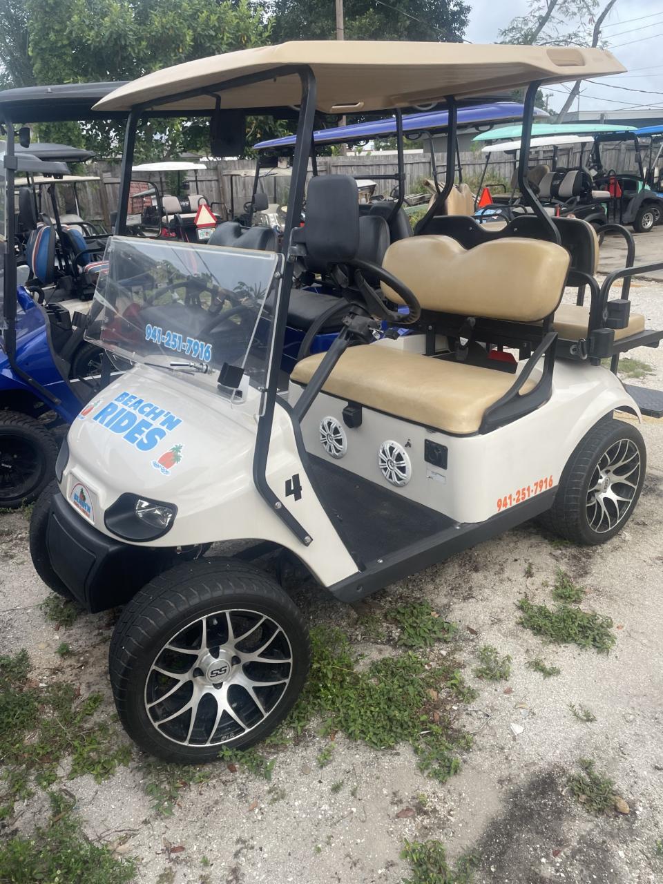 4 Passenger Street Legal Golf Cart Rental, Electric