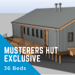 Musterers Hut Exclusive - 36 Bed