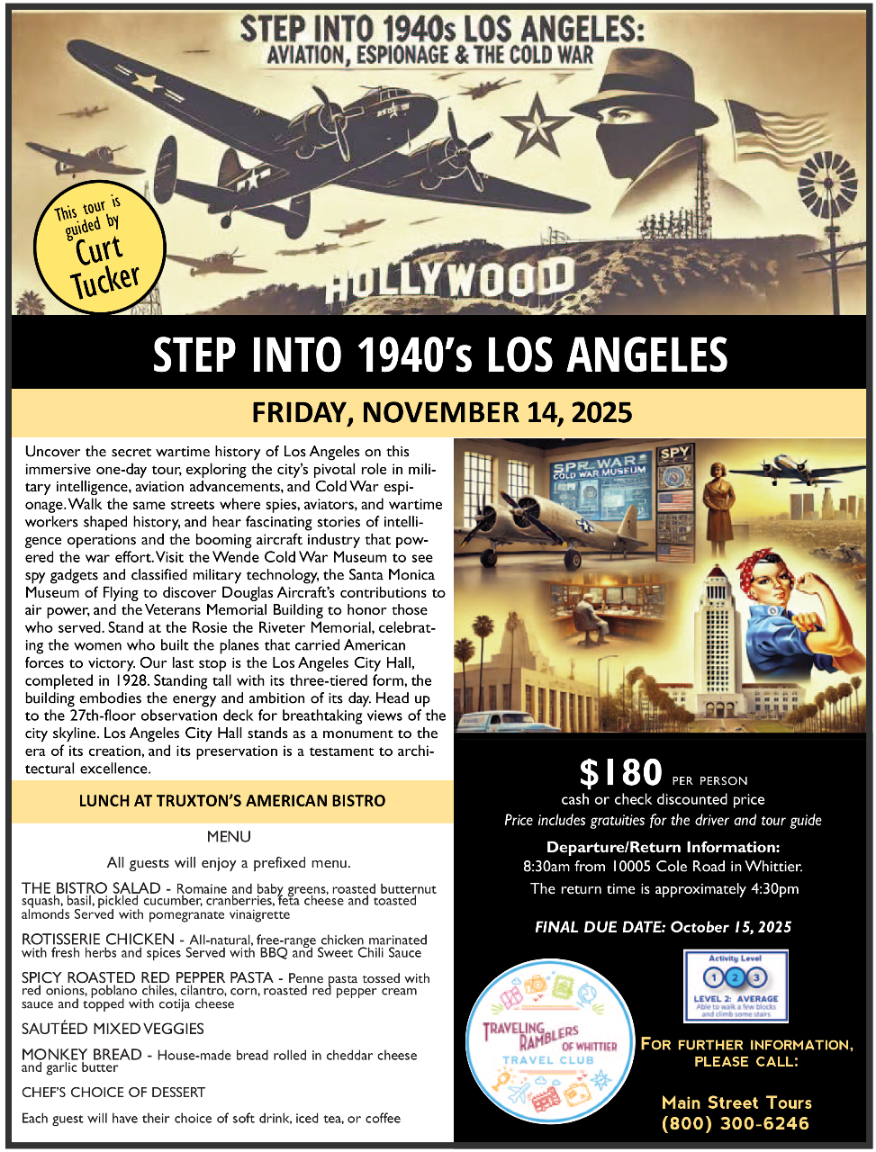 Step Into 1940's Los Angeles with Curt Tucker