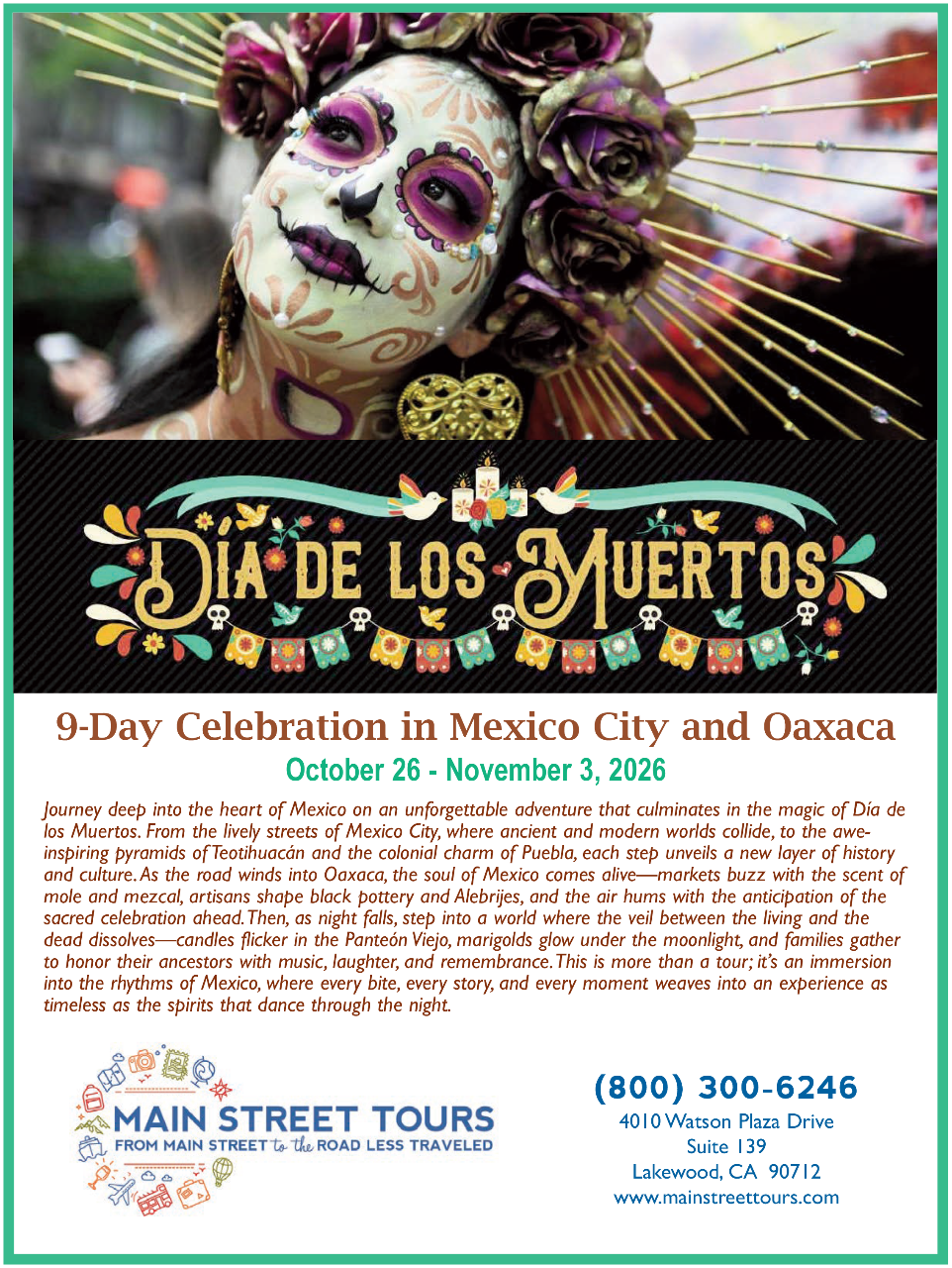 Dia de los Muertos (Day of the Dead) in Mexico City and Oaxaca - 9 Days