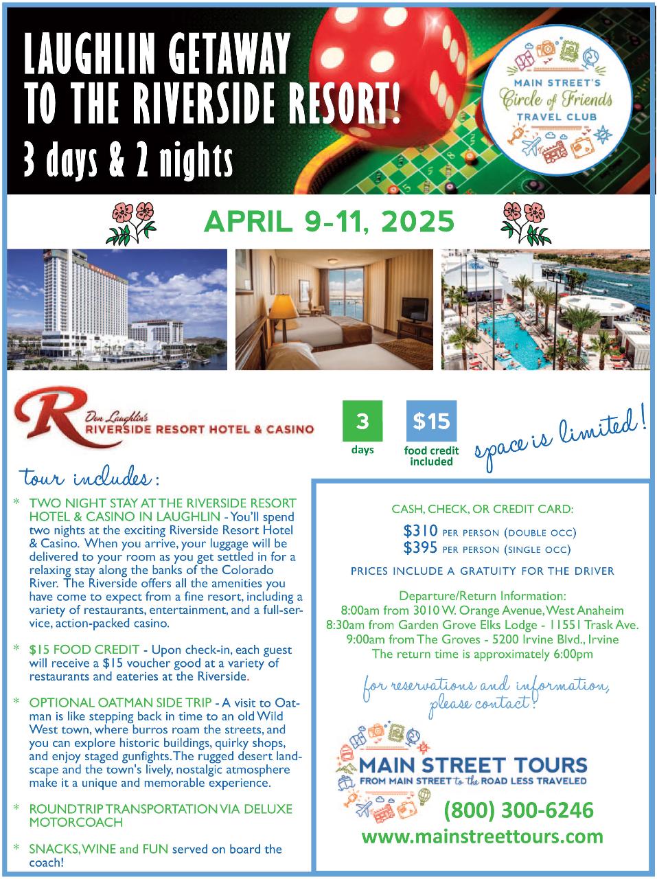Laughlin Springtime Getaway to the Riverside Resort - 2025
