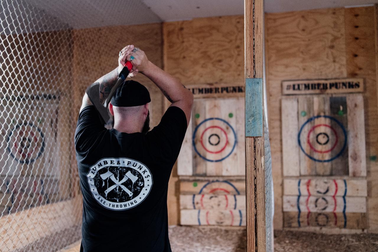 Lumber Punks Axe Throwing + Beer Gold Coast Pineapple Tours