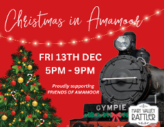 Christmas Twilight Train - Departs Friday 13th December - Christmas in Amamoor - Gympie to Amamoor (Return)