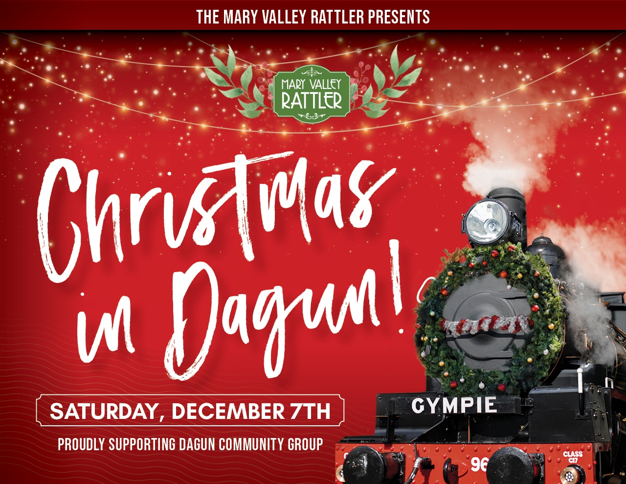 Christmas Twilight Train - Departs Saturday 7th December - Christmas in Dagun - Gympie to Dagun (Return)