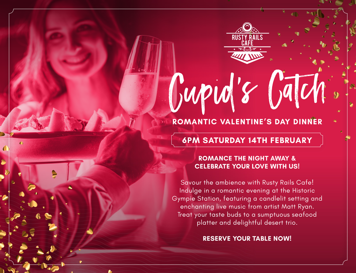 Cupid’s Catch - Romantic Seafood Dinner - Saturday 14th February - Rusty Rails Cafe