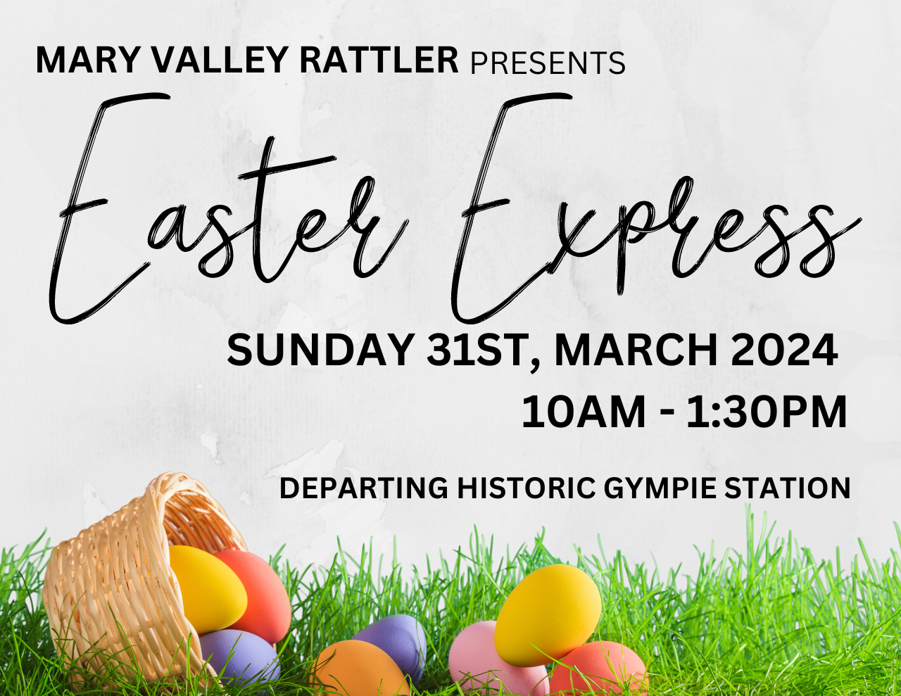 Easter Express - Departs Sunday 31st March - Gympie to Amamoor (Return)  