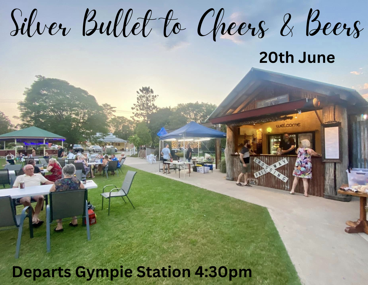 Silver Bullet to Cheers and Beers at Amamoor - Friday 20th June- Gympie to Amamoor (Return)