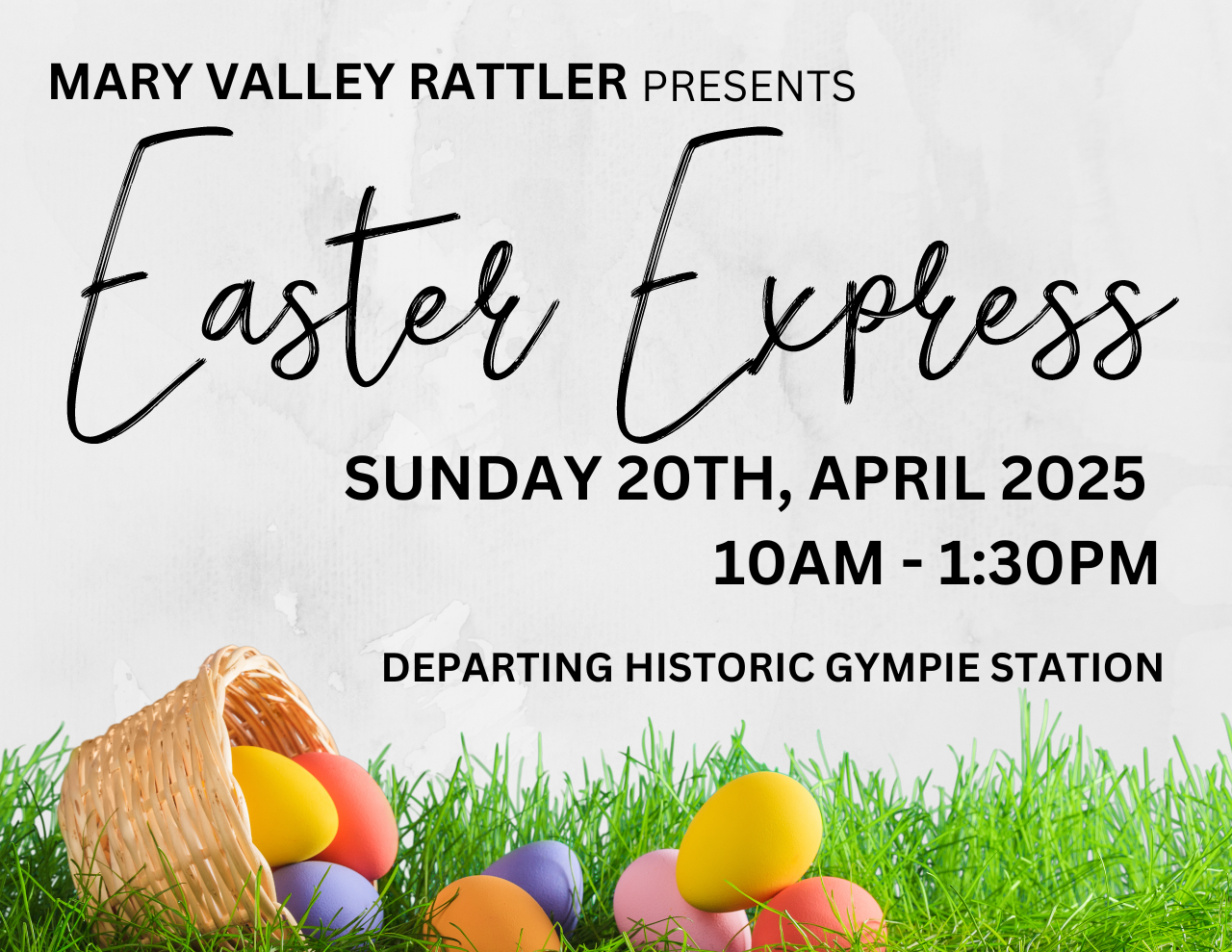 Easter Express - Departs Sunday 20th April - Gympie to Amamoor (Return)  