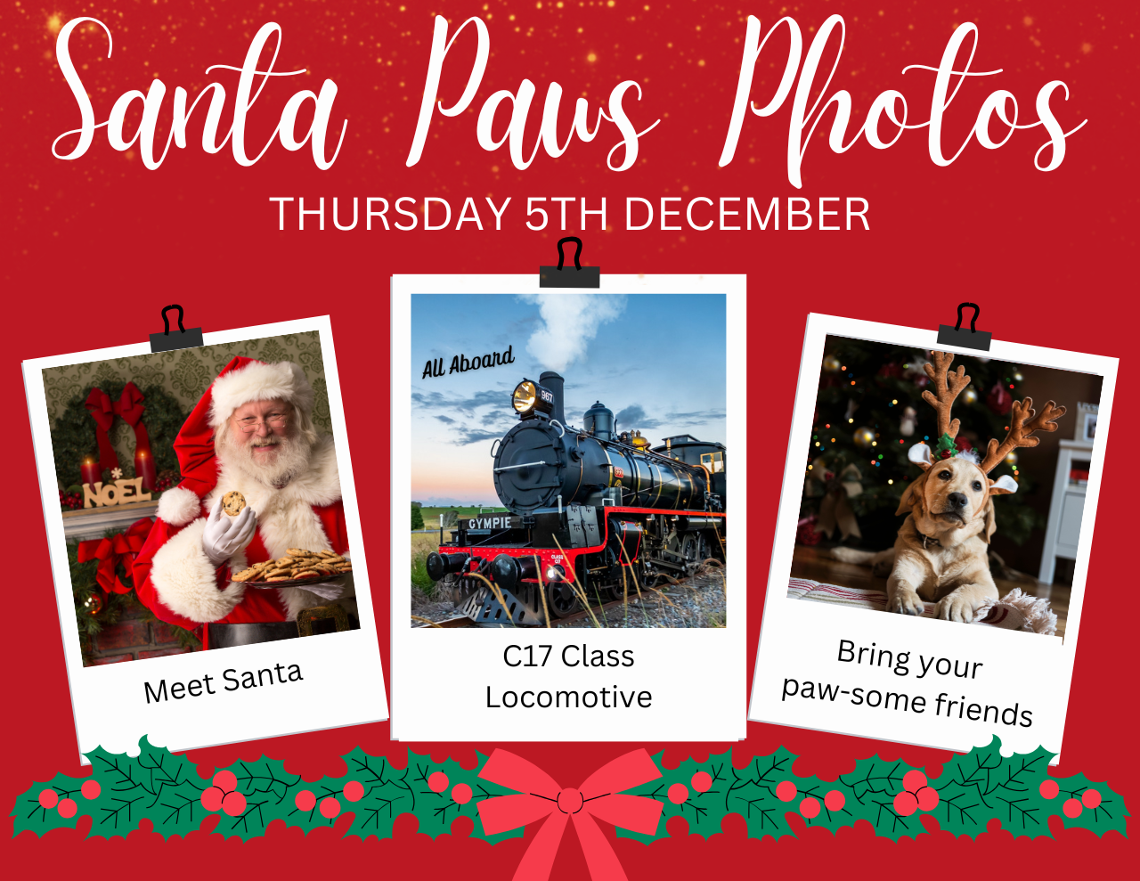 Santa Paws Photo's - Mary Valley Rattler - Thursday 5th Dec