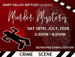 Murder Mystery Express - Departs Saturday 19th July - Gympie to Amamoor (Return)