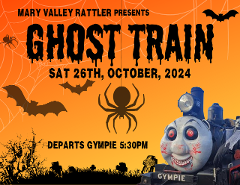 Ghost Train - Departs Saturday 26th October - Gympie to Amamoor (Return)