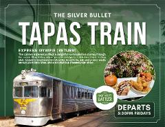 The Tapas Train - Silver Bullet - Departs Fridays in December - Leisurely Ride (Return) 