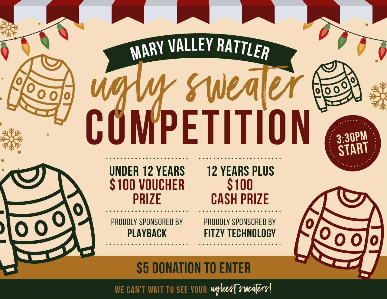 Ugly Sweater Competition
