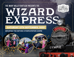 Wizard Express - Departs Saturday 13th September - Gympie to Amamoor (Return)