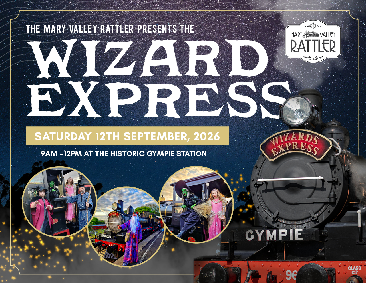 Wizard Express - Departs Saturday 12th September - Gympie to Amamoor (Return)