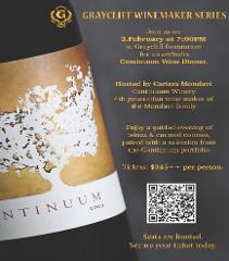 GRAYCLIFF RESTAURANT WINEMAKER SERIES - CONTINUUM WINERY