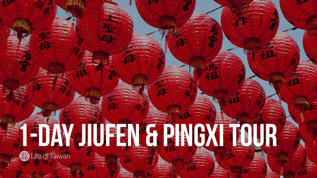 1-Day Private Tour of Jiufen and Pingxi