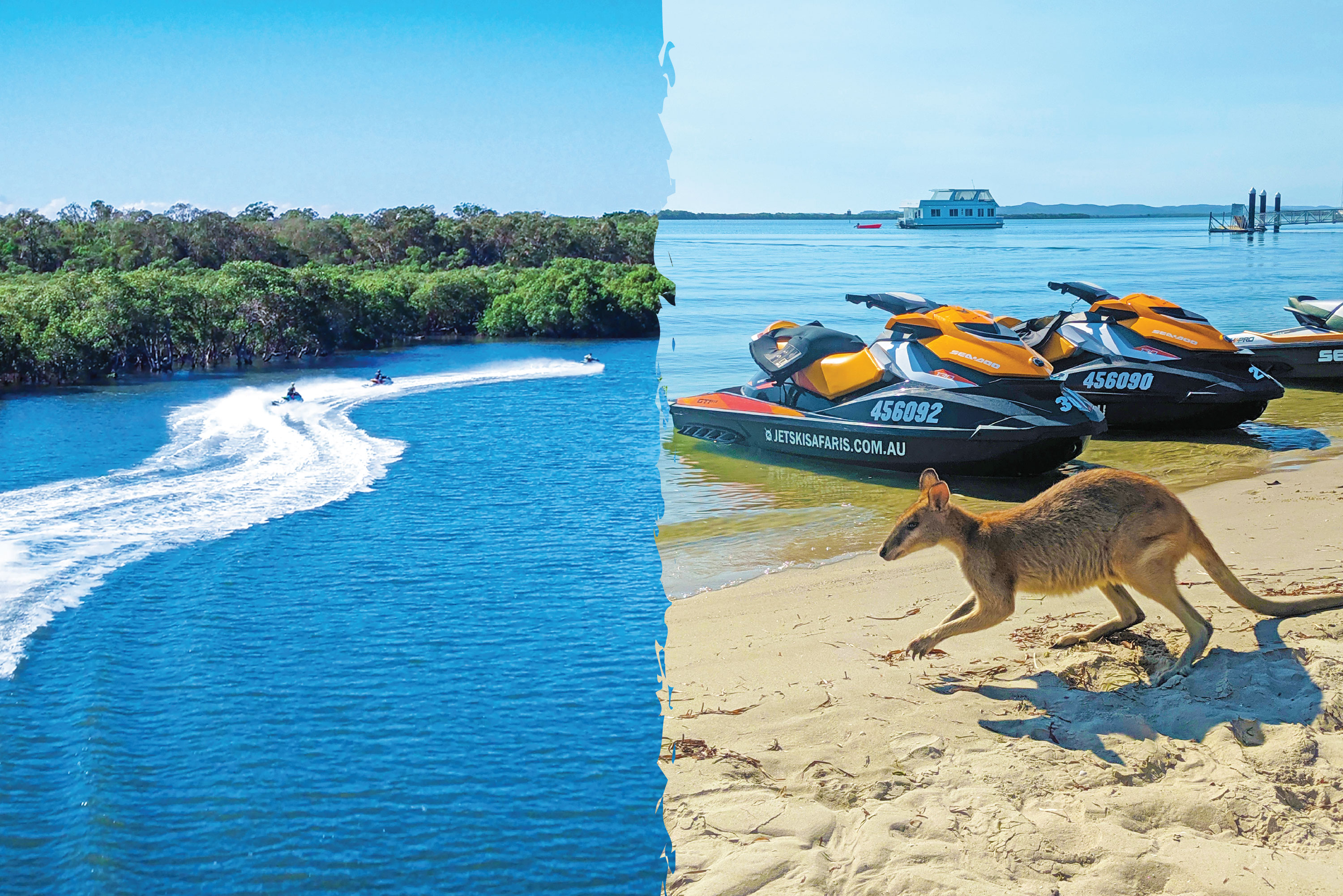 Jet boat, Parasailing plus Jet Ski Safari for 2.5hrs - 2 adult