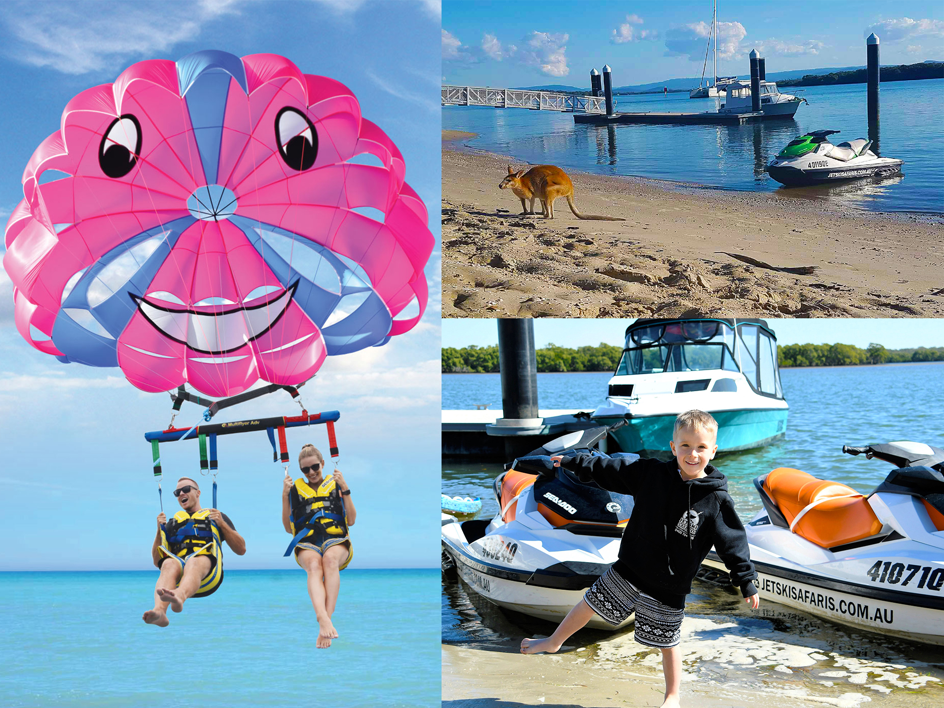Jet boat, Parasailing plus Jet Ski Safari 1.5 hour - 2 Adults