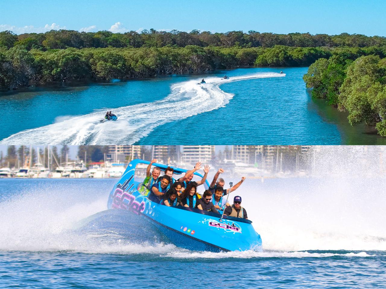 Jetboating + 30min Jet Ski Safari (2ppl)