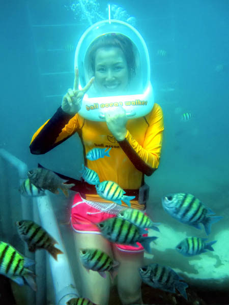 Underwater Life at Ocean Walker with Relaxation Time at Halo Bali Spa