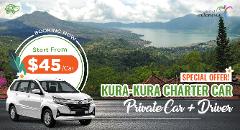 B : 10 Hours Charter Car from South Area to Kintamani