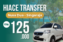 Hiace Transfer Nusa Dua Area to Singaraja One Way (Shared Basis System)