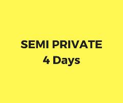 Semi private lesson 4 days package