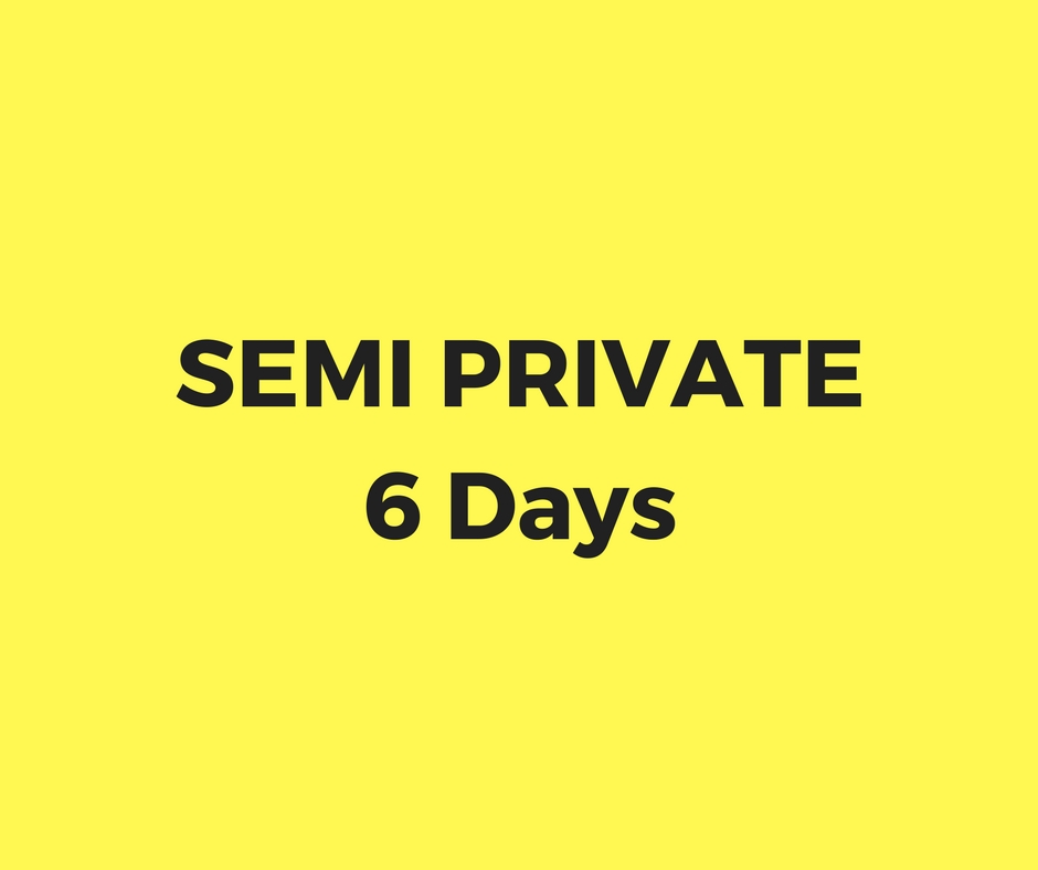 Semi private lesson 6 days package