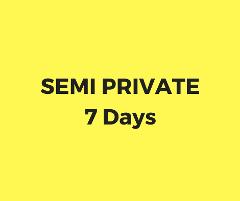 Semi private lesson 7 days package