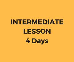 Intermediate lesson 4 days package