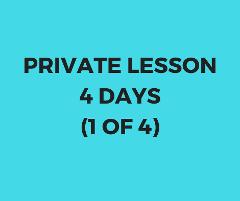 Private lesson 4 days package