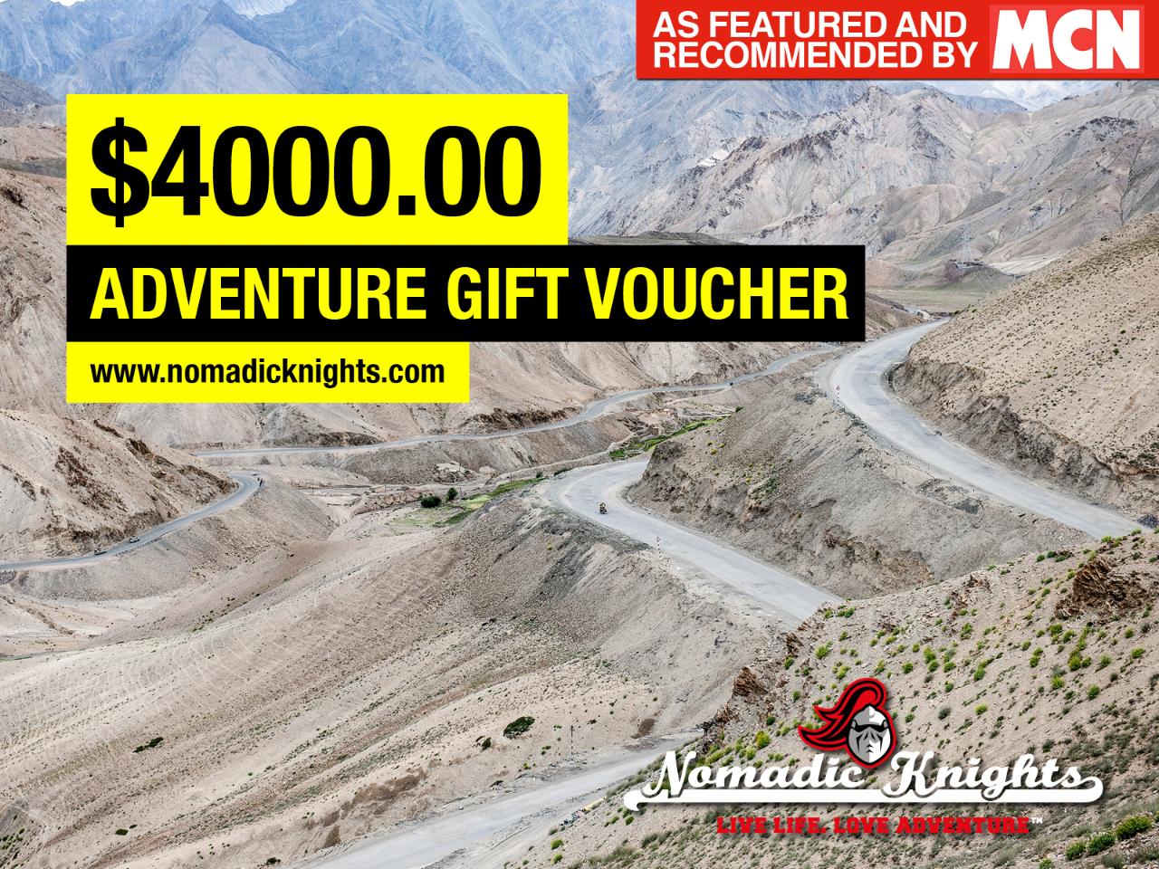 ADVENTURE GIFT VOUCHER 4000