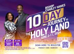 Bishop Charley Hames 10-Day Journey to the Holy Land, June 2 - 11, 2024
