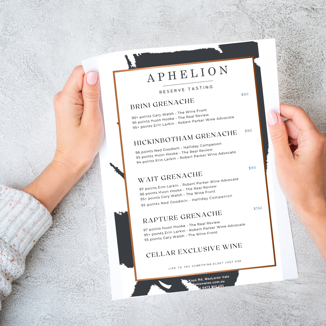 Aphelion Reserve Cellar Door Tasting Gift Card