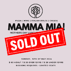 Mamma Mia: Mothers Day Luncheon at Haselgrove Wines
