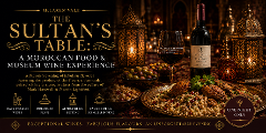 July 31 | The Sultan’s Table: Moroccan Feast & Museum Wine Experience