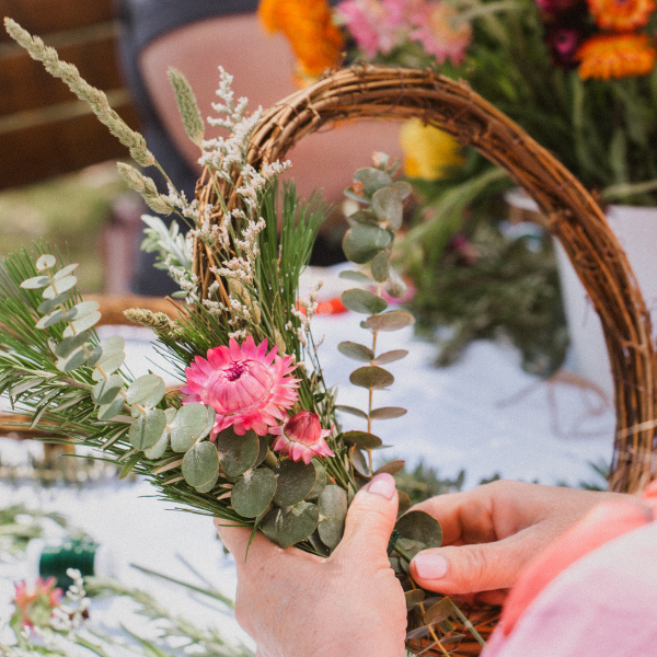 Native Botanical Christmas Wreath Workshop at Petaluma