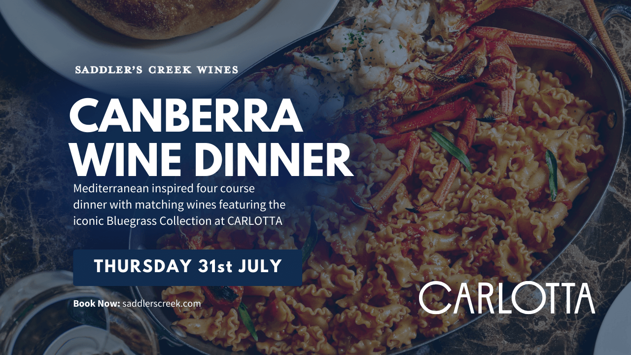 CANBERRA WINE DINNER - Carlotta, Thursday 31st July