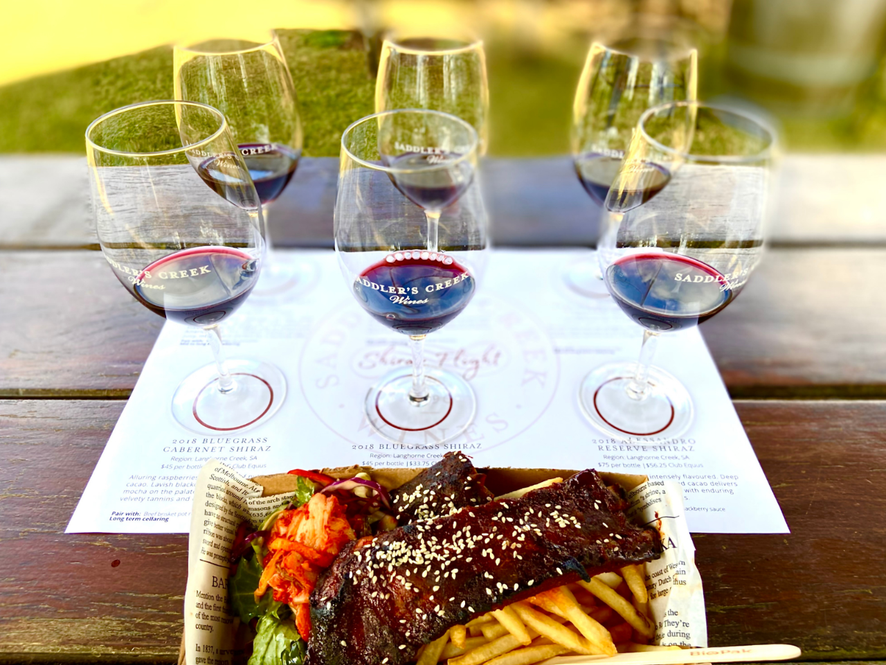 Shiraz Flight & Korean Sticky Ribs - Friday, Saturday & Sunday