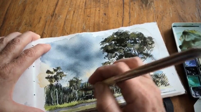 Wine & watercolour landscapes with Amanda Mclean -25th June 2023