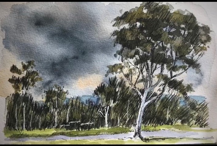 Wine & watercolour landscapes with Amanda Mclean -25th June 2023