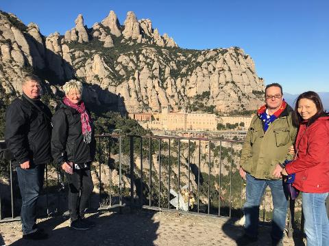 Montserrat Monastery and Natural Park from Barcelona 